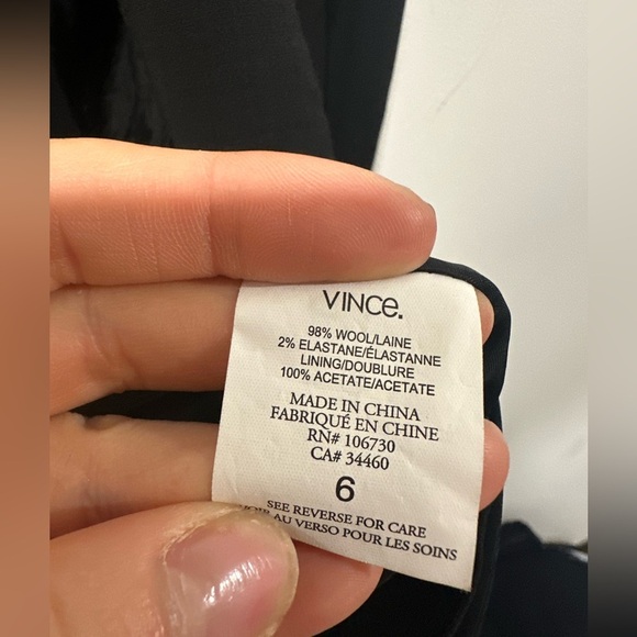 EUC- VINCE. WOOL BLEND BLAZER - Picture 3 of 8